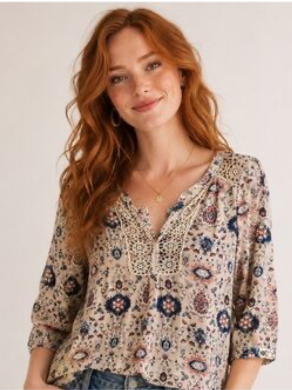 Maeve by Anthropologie Women's Floral Print Blouse
